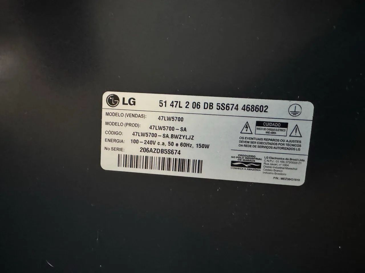 TELEVISÃO LG 47 Polegadas Modelo 3D - Foto 2