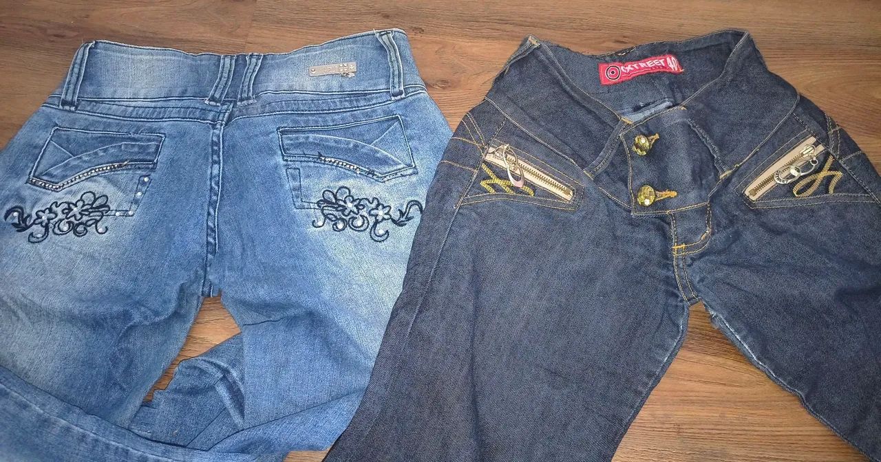 Kit, lote Calças jeans sem marca 40 - Foto 5