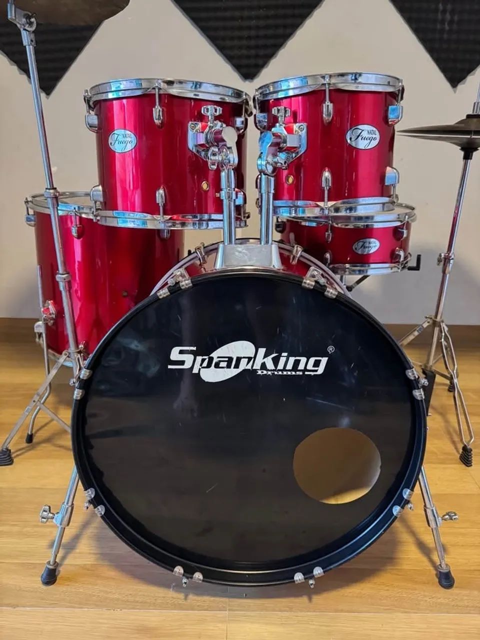 BATERIA COMPLETA COM PRATOS - Foto 5