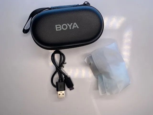 Microfone Sem Fio Boya Omic-d Lapela P/ios Preto - Foto 3