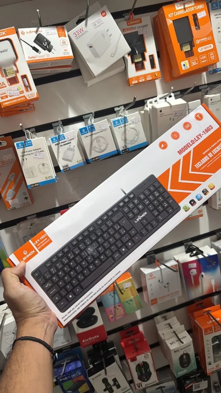 Teclado com Fio Lehmox preto - Foto 4