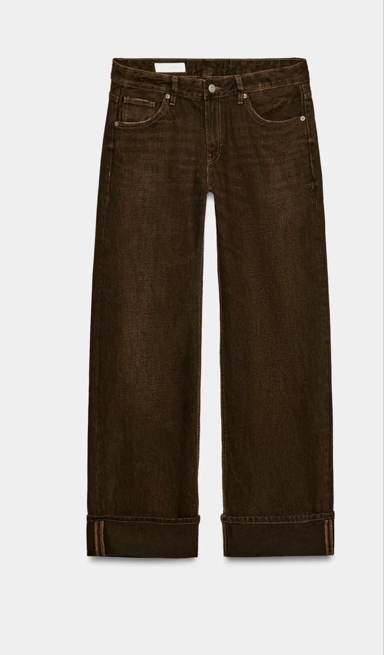 Calça marrom Zara Cintura média  - Foto 5