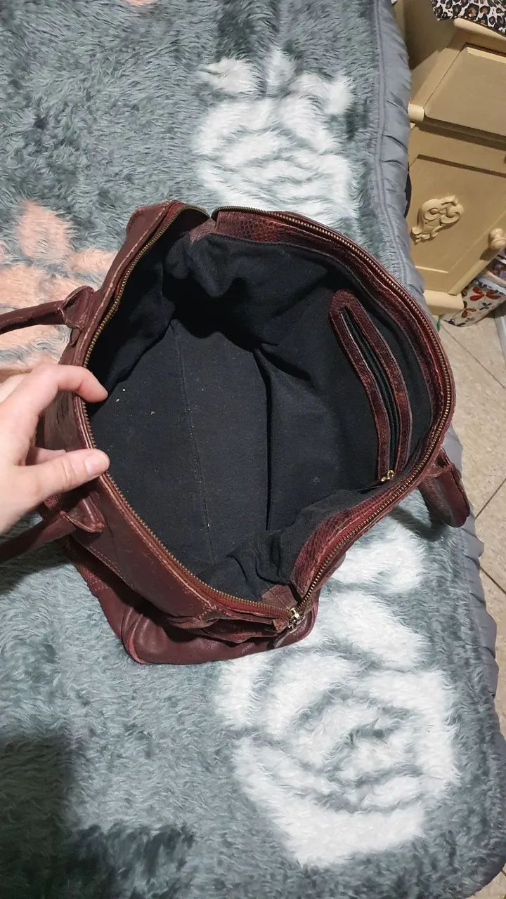 Bolsa Couro Legítimo Mentha Pimentha - Foto 4