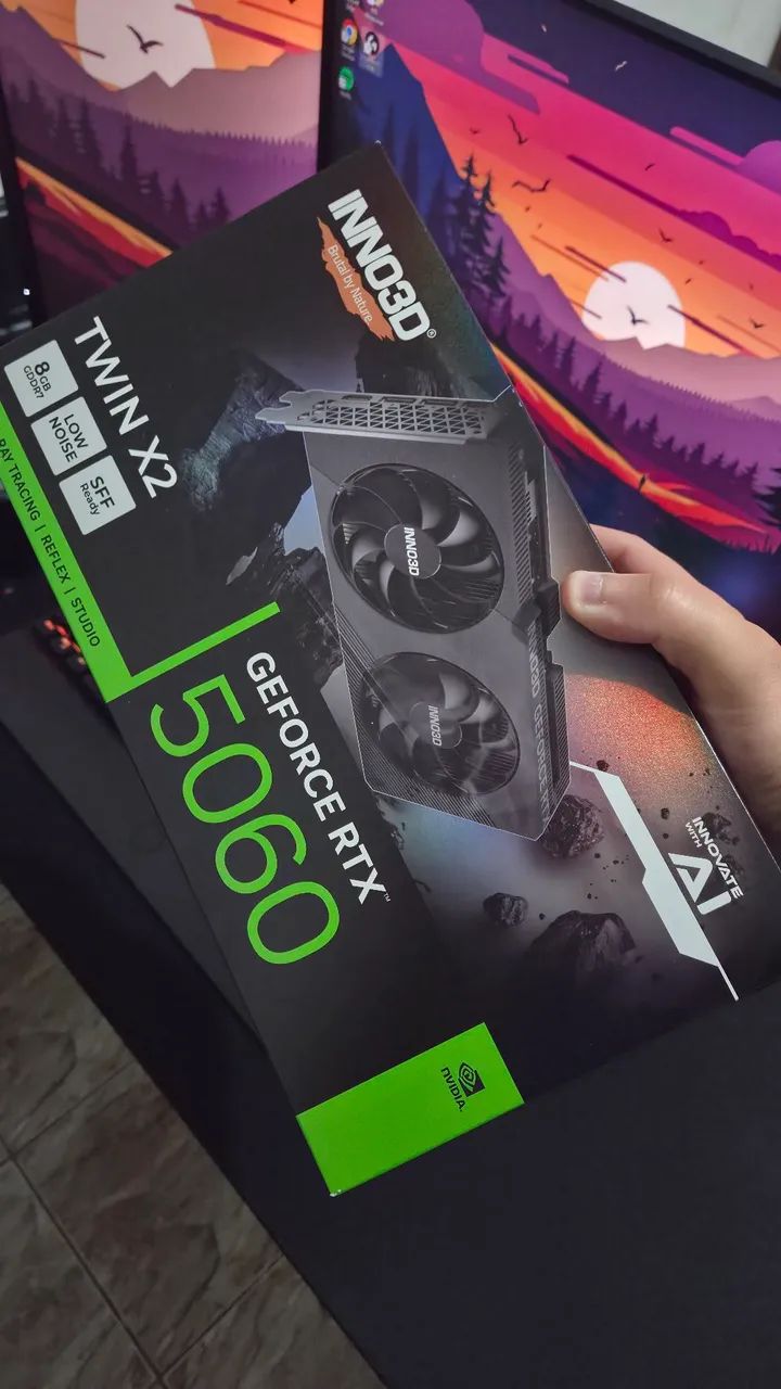 (Lacrada) RTX 5060 8GB Inno3d Twin 2x Nvidia Geforce - Foto 2