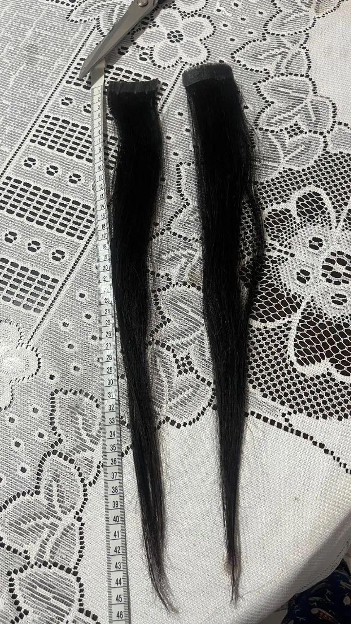 CABELO HUMANO BRASILEIRO LISO NATURAL - 44 CM | 62G - Foto 5