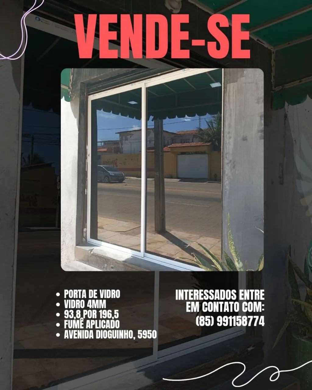 Vendo Porta de Vidro  - Foto 3