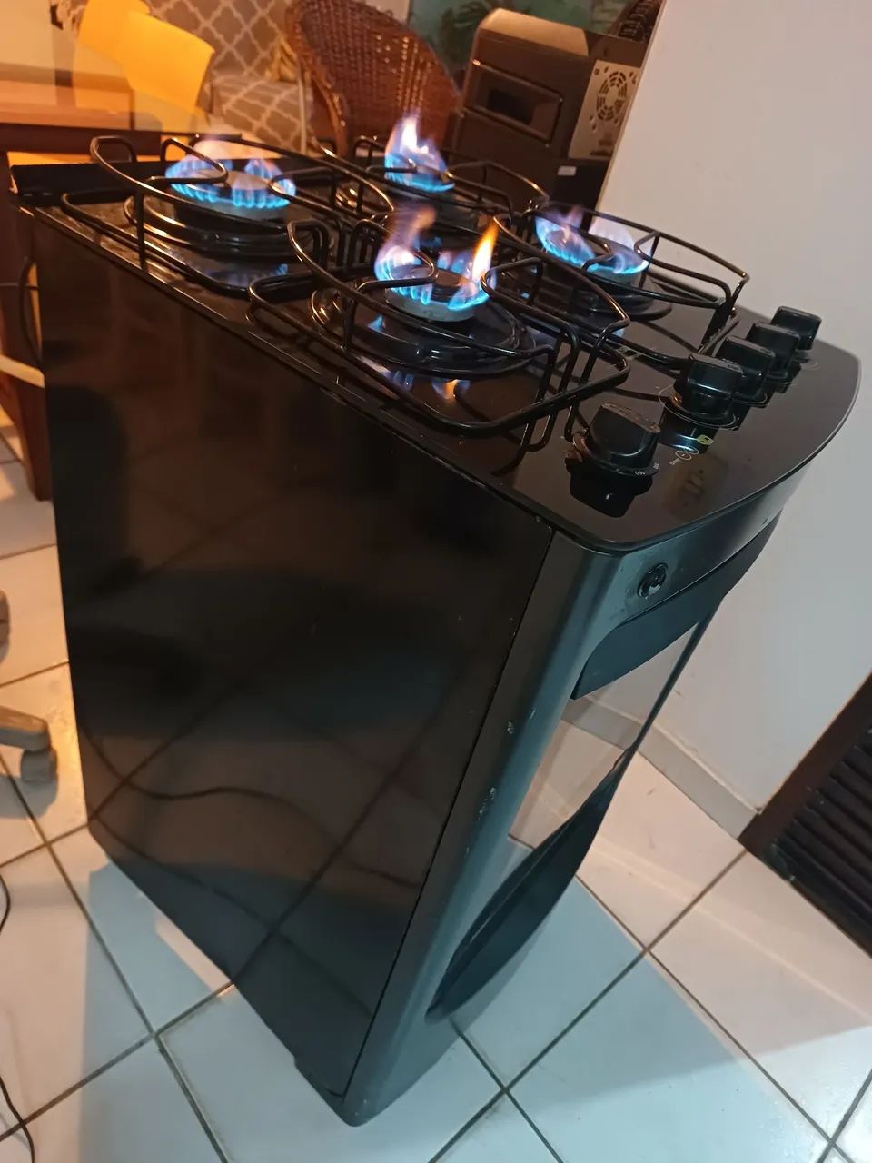 Fogão automático mesa de vidro  - Foto 3