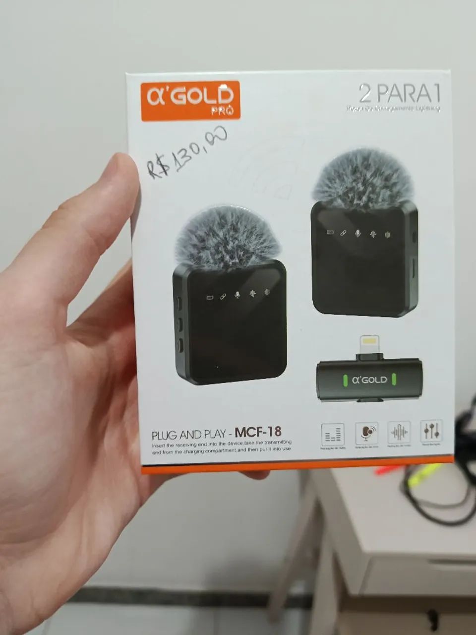 Microfone sem fio para IPHONE 