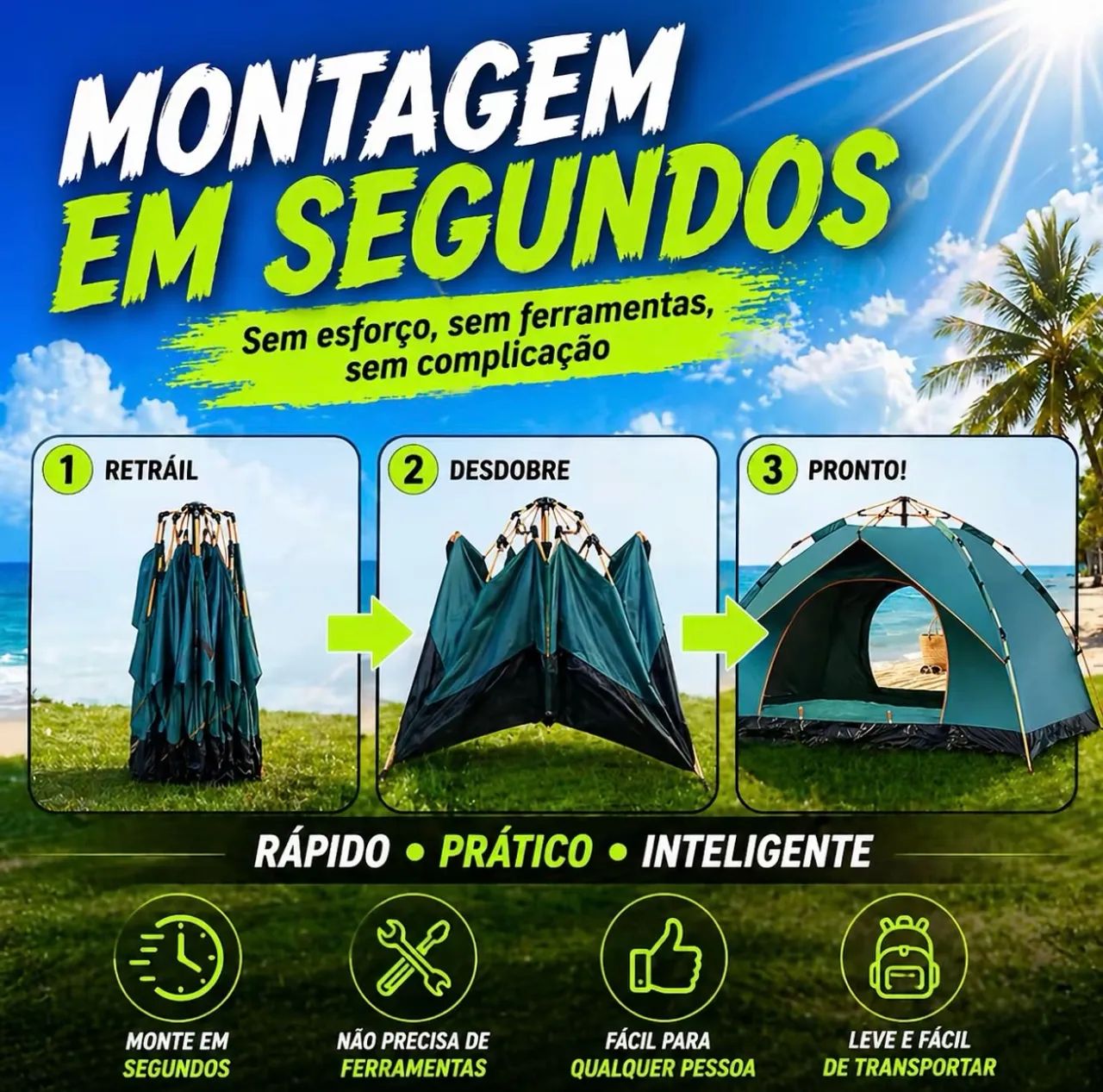 Barraca para acampamento  - Foto 4