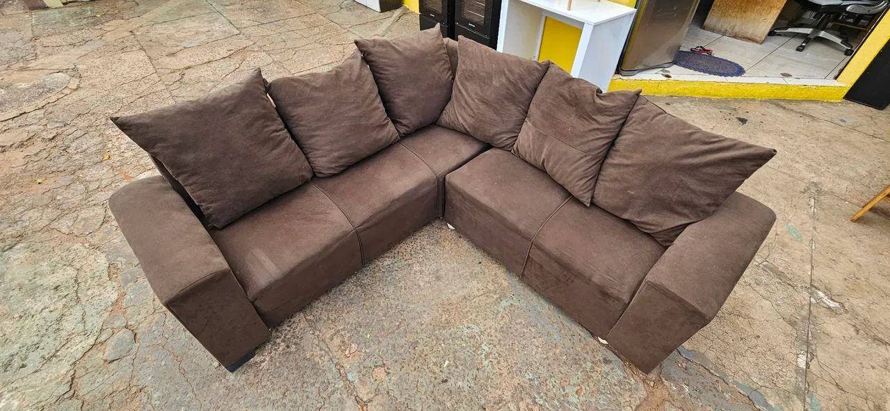 sofa de canto 1.90x1.90 bem conservado ENTREGA GRÁTIS  - Foto 3