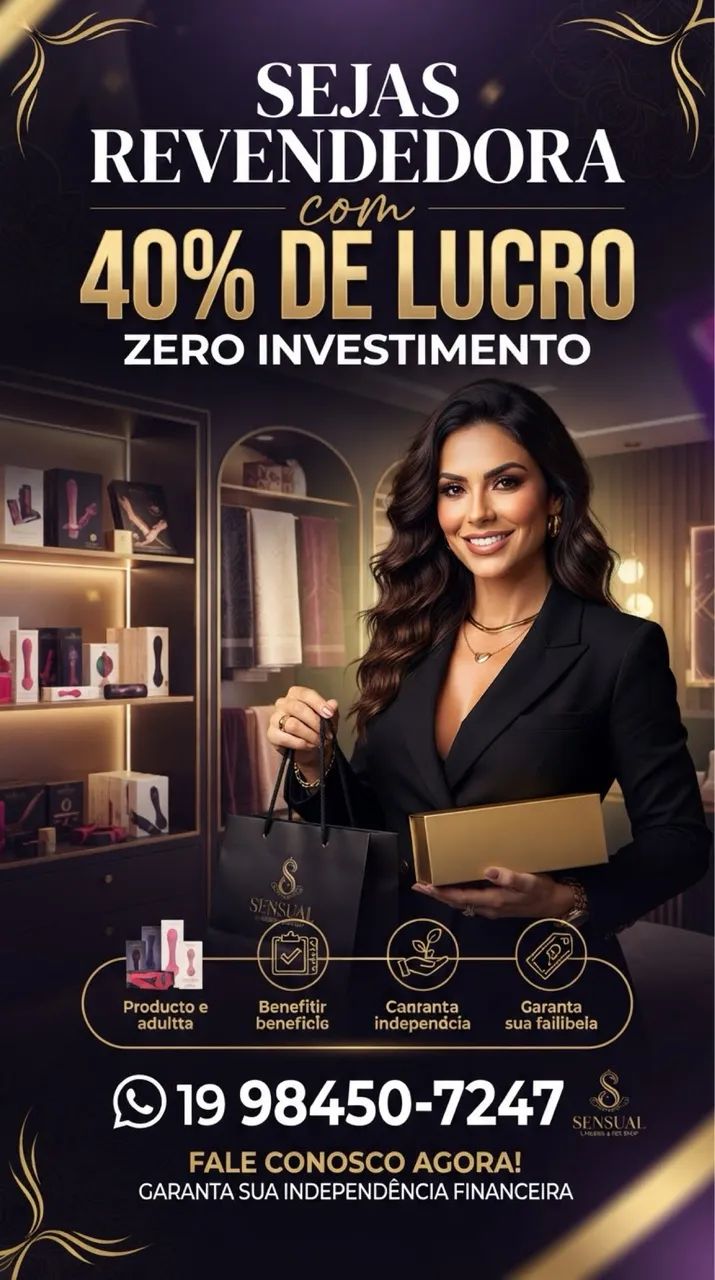 Revendedora 100% comissionada