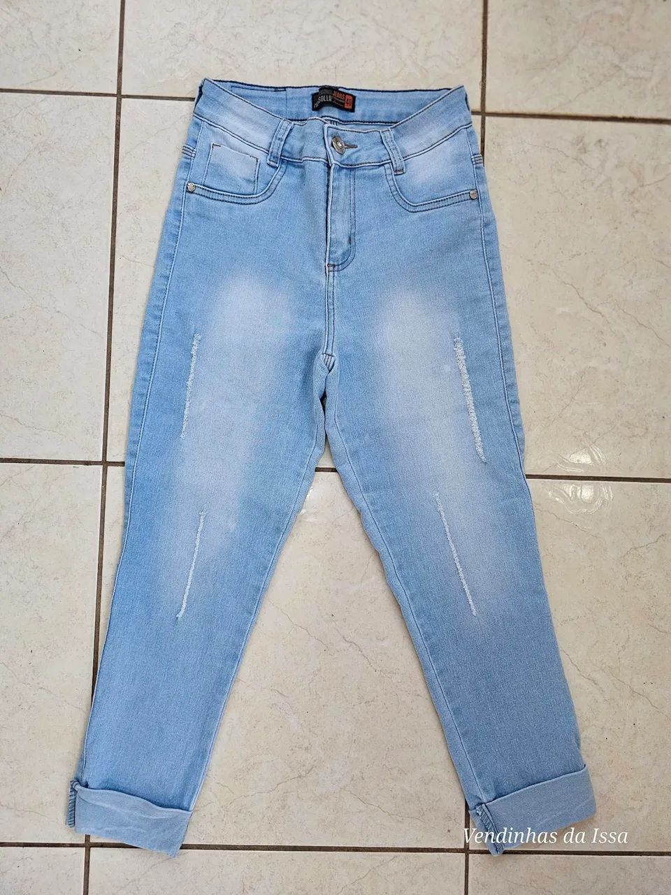 Calça Jeans Feminina Cropped  - Foto 2