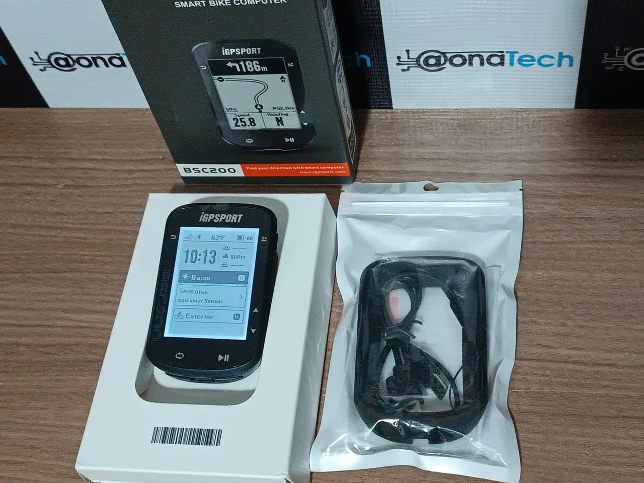 Ciclo computador / GPS IGPSPORT BSC200 COM PELOCULA, ALÇA PROTECAO E CAPA DE SILICONE - Foto 3