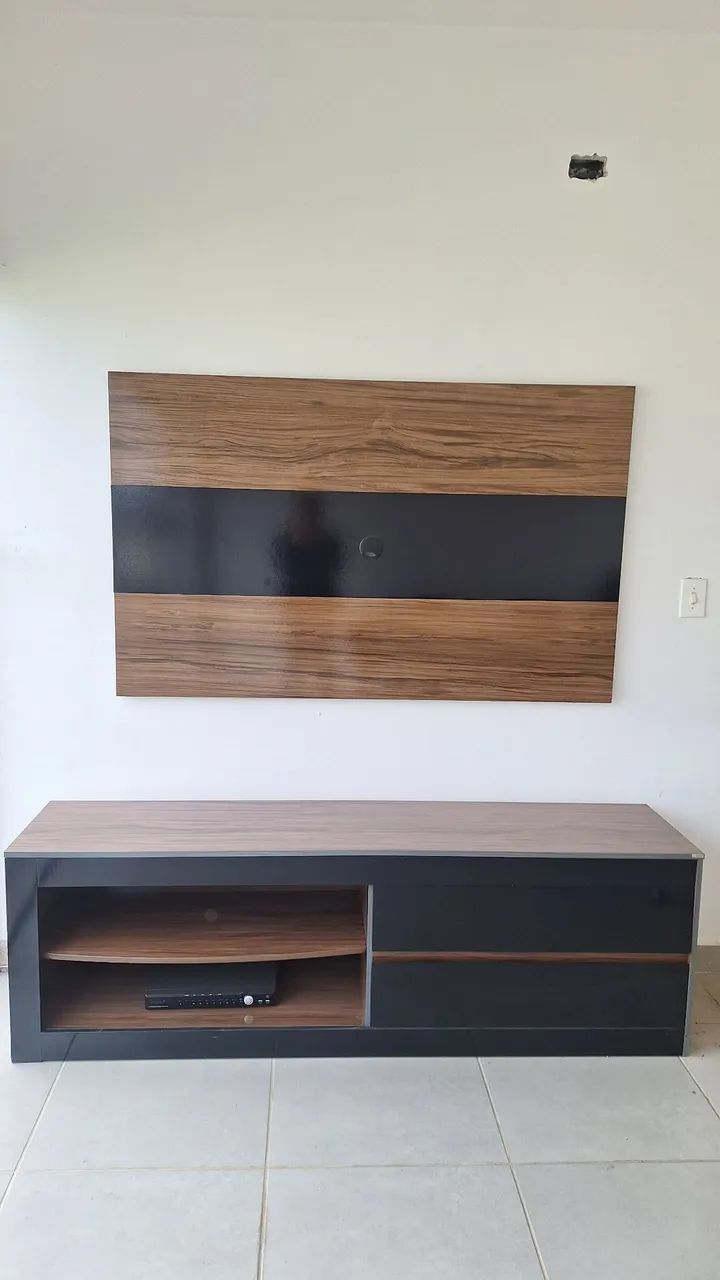Conjunto de Rack e Painel para Sala