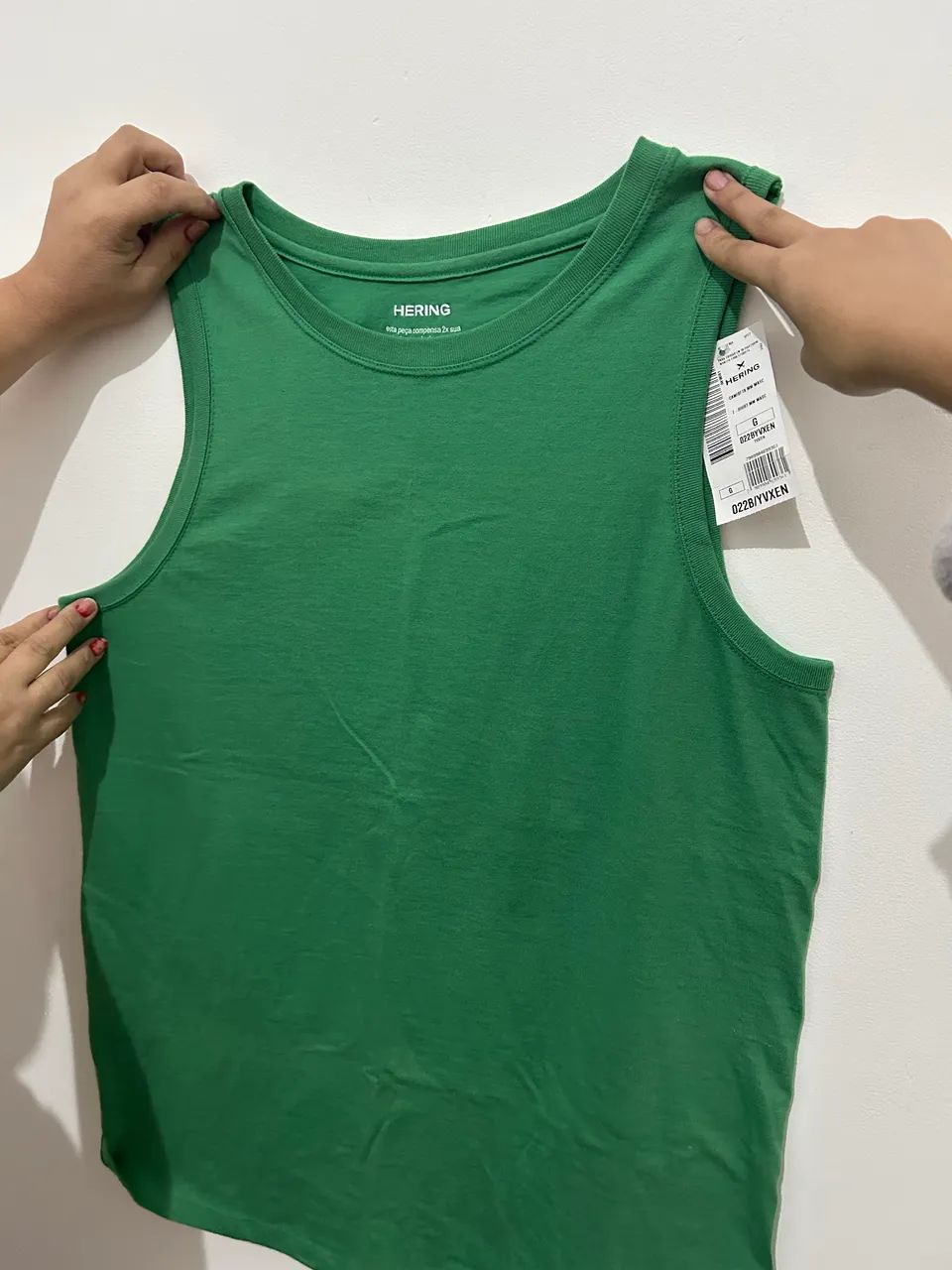 Camisa vermelha M e camiseta verde G - Foto 3