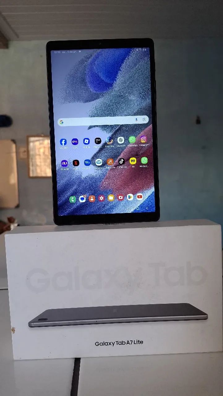 Tablet Tab A7 Lite Samsung 8.7 polegadas 32Gbs Chip 4G faz ligacao (Act cartao ) - Foto 4