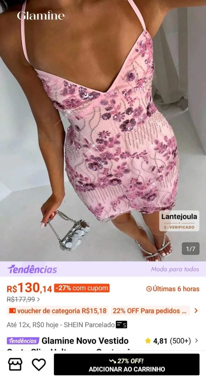 Vestido Shein Glamine - Foto 3