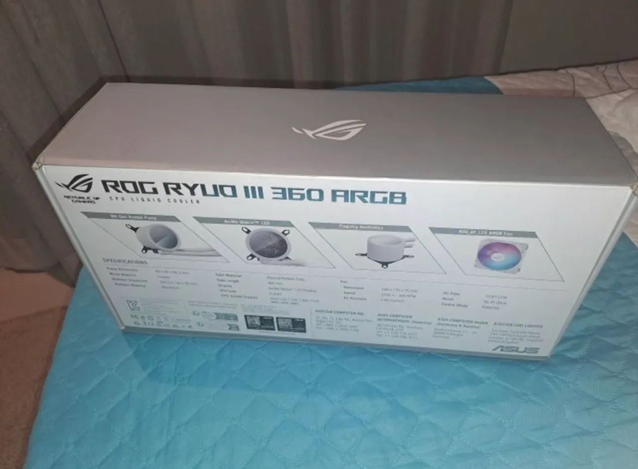 Water cooler ASUS Rog Ryuo III 360 - Branco - Foto 2
