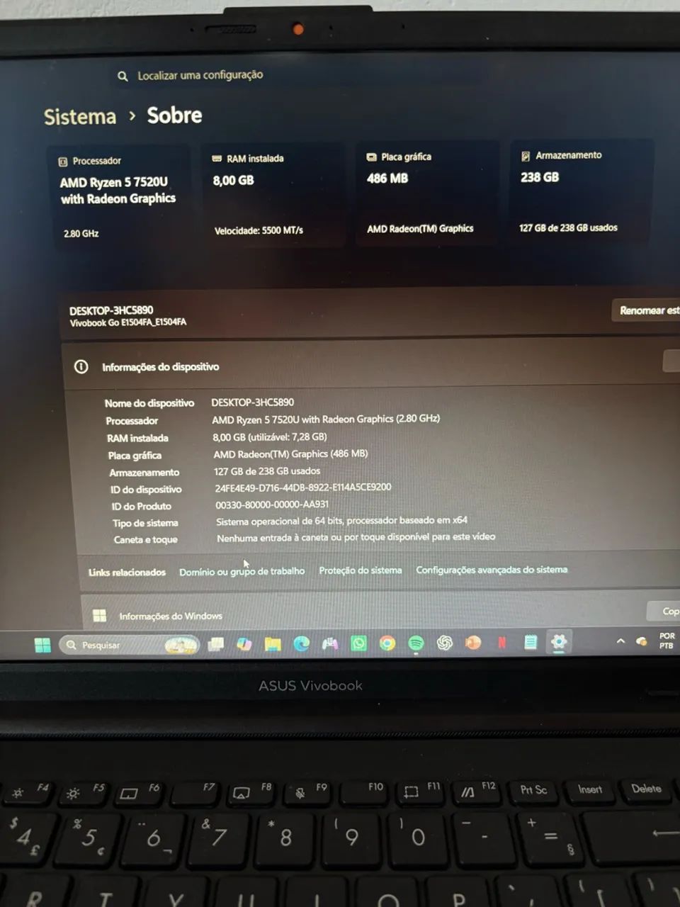 Notebook Asus Vivobook Go 15 - Foto 3