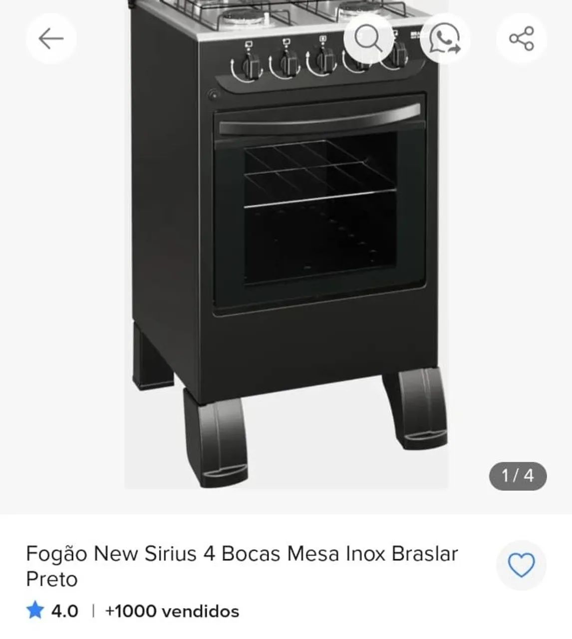 Fogão black