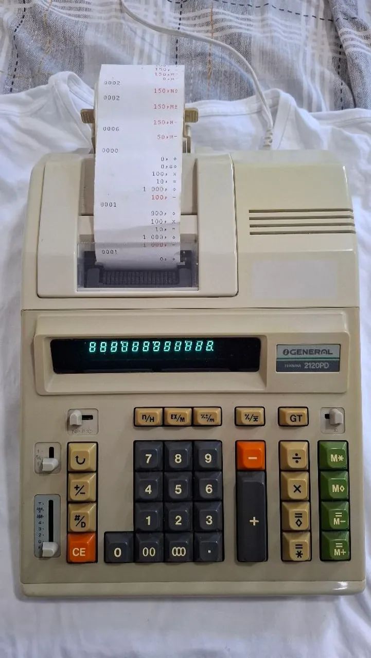 Calculadora Mesa com Bobina 