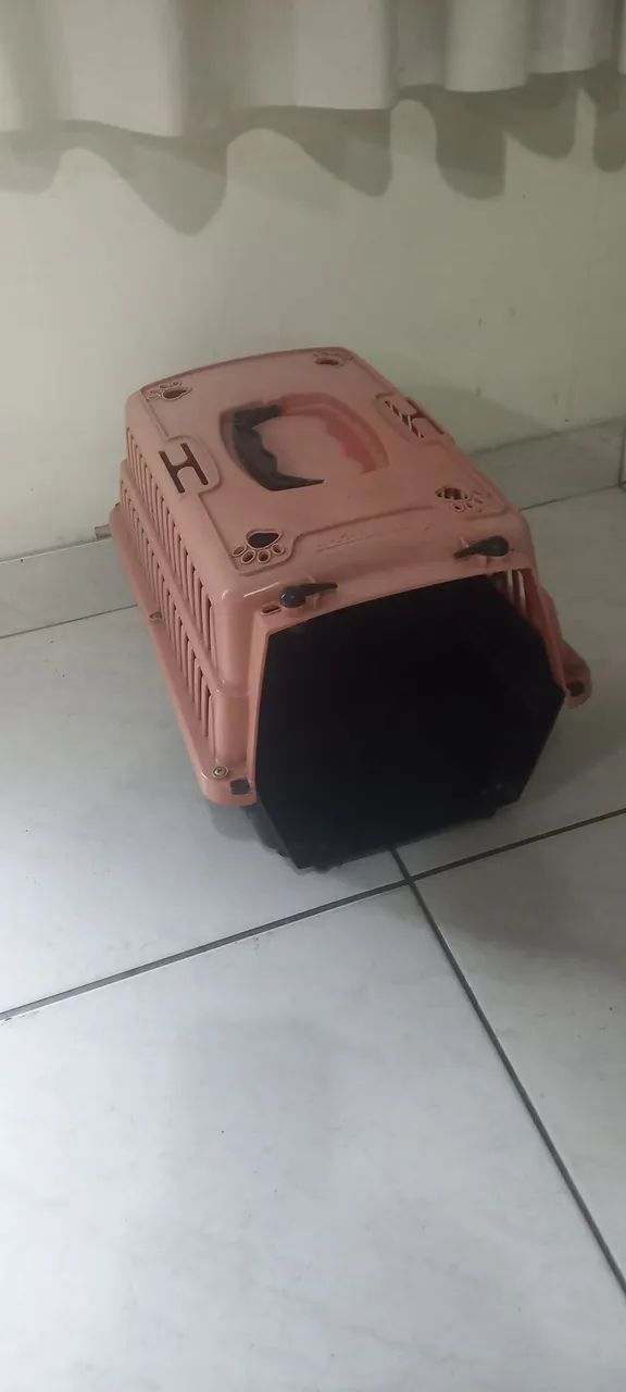 Caixa de transporte pet sem a porta, ideal para toca/casinha