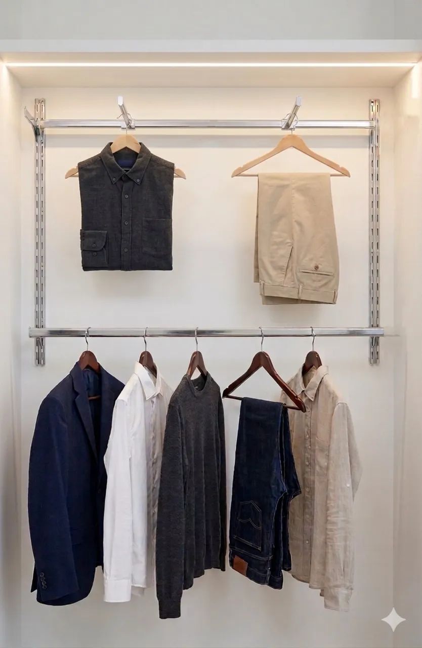 Closet aramado cromado 6 peças