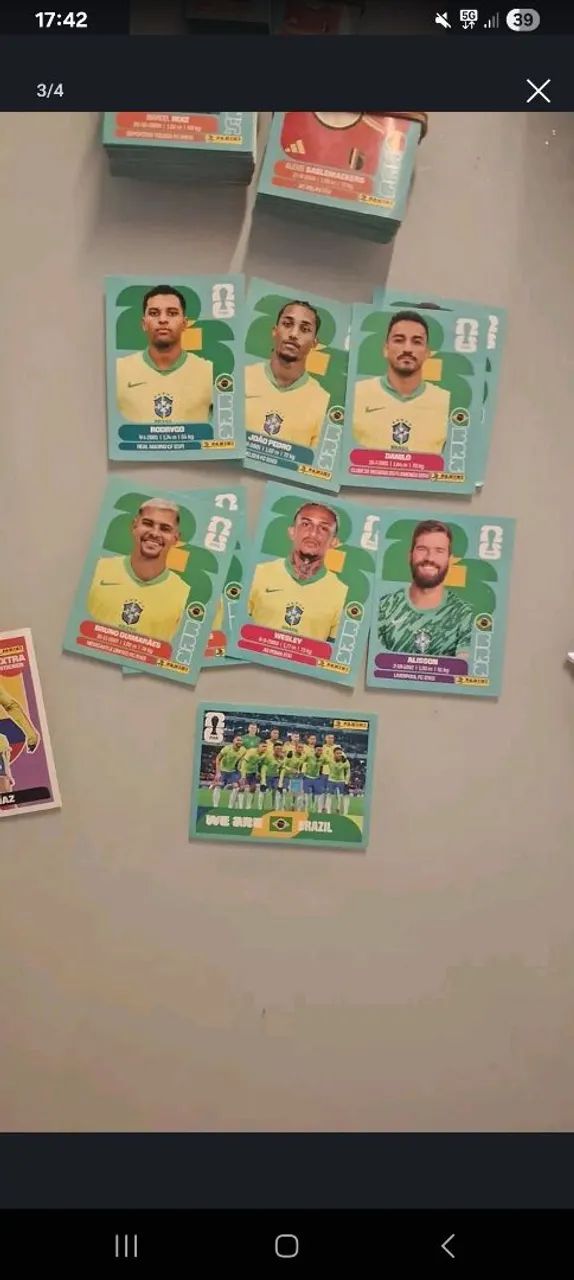 Figurinhas para troca