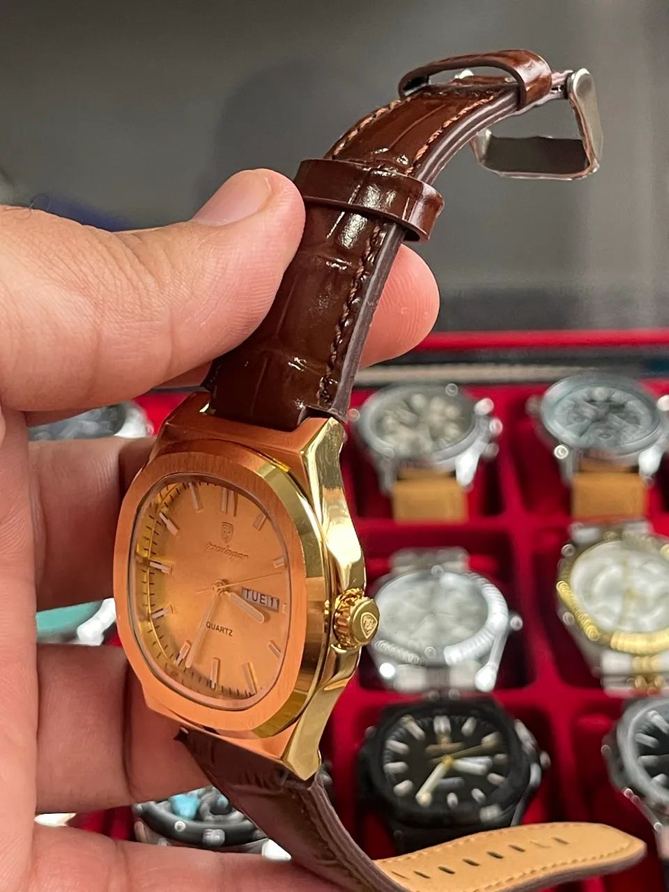 Relógio original Poedagar a prova D?água altíssima qualidade - Foto 3