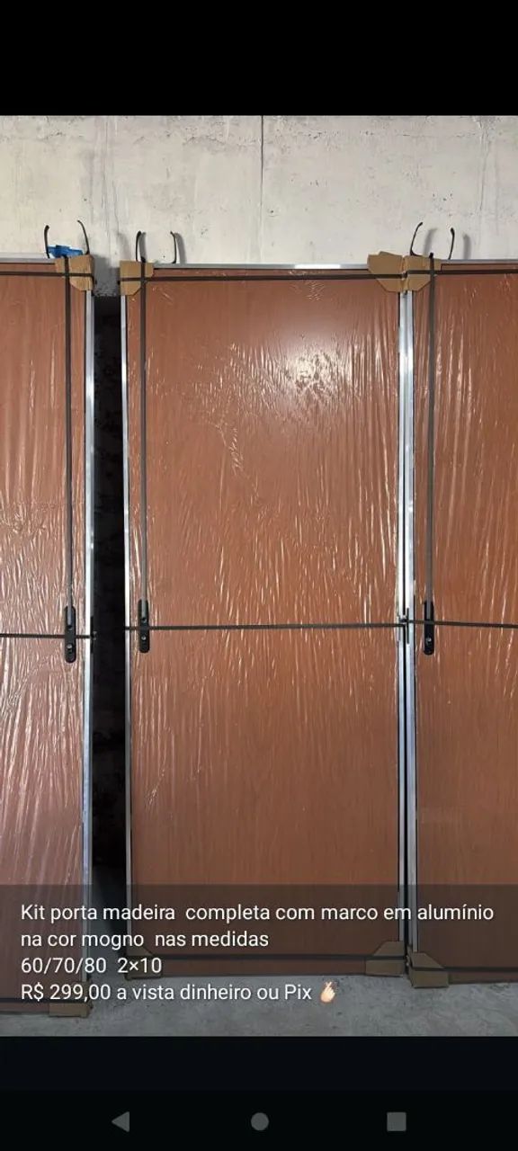 Porta madeira completa 