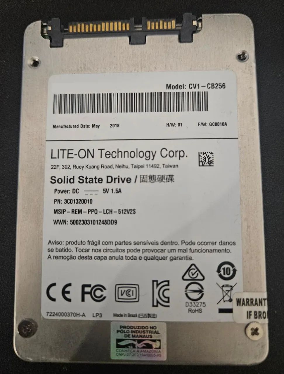 SSD 256gb SATA