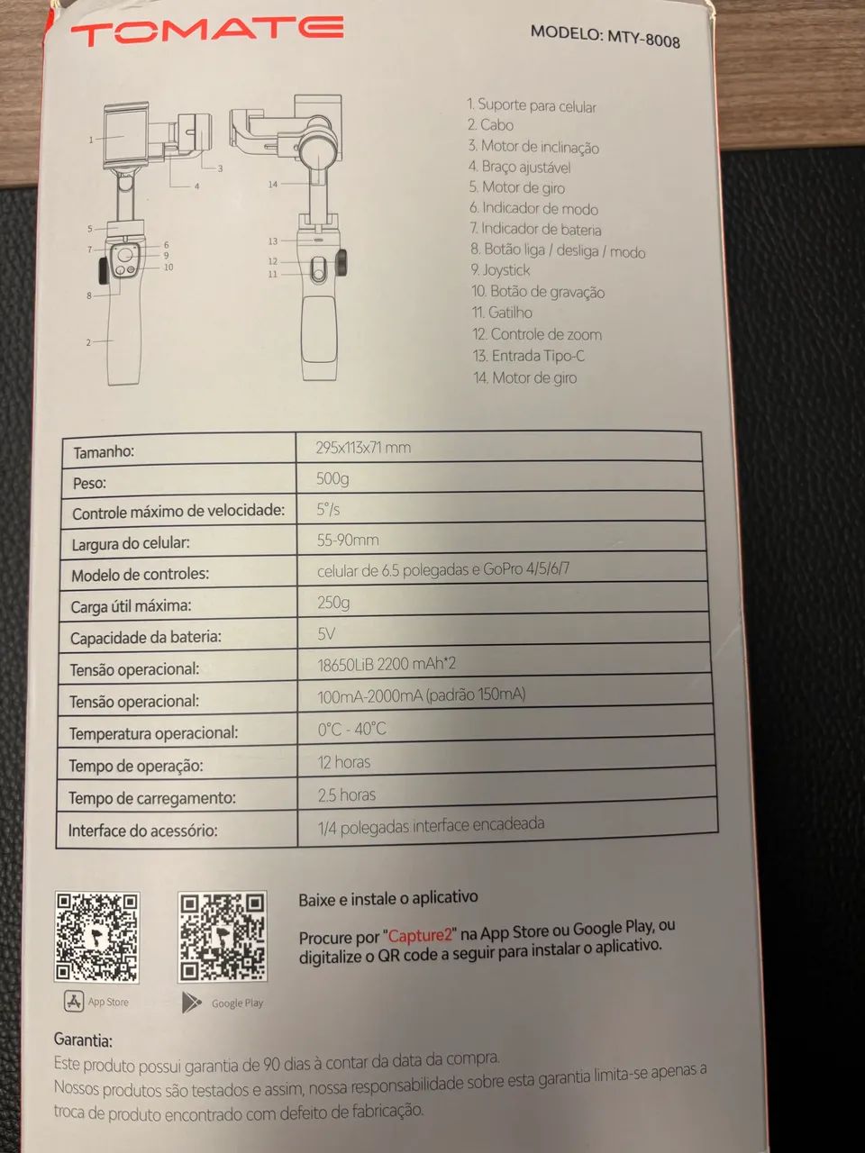 Estabilizador Gimbal Tomate - Foto 4