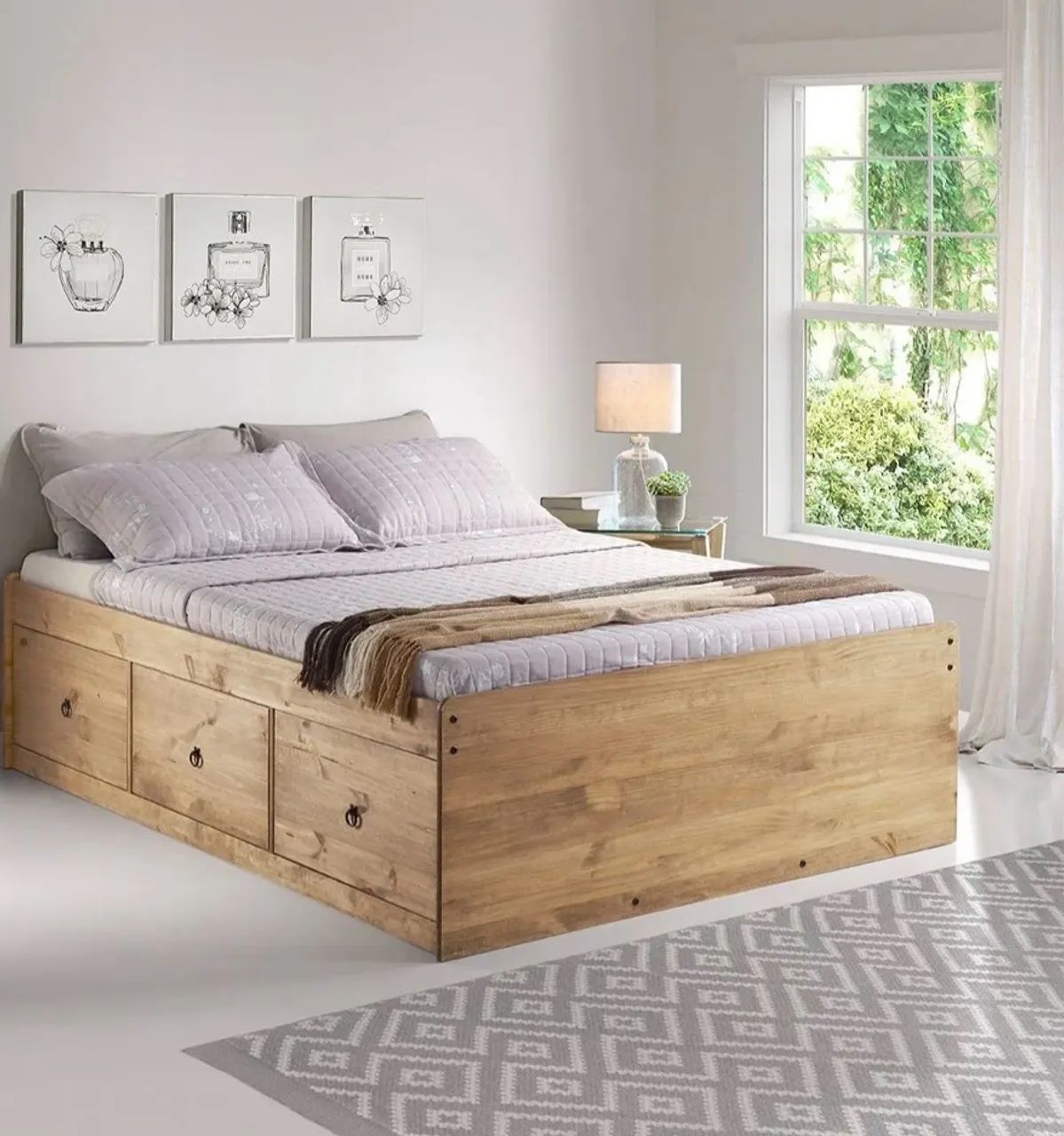 Cama de Casal madeira 