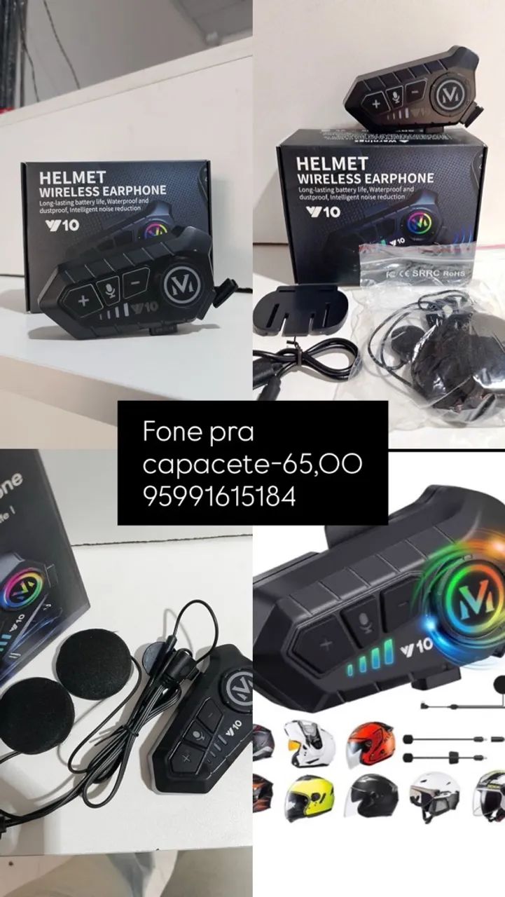 Fone para capacete 