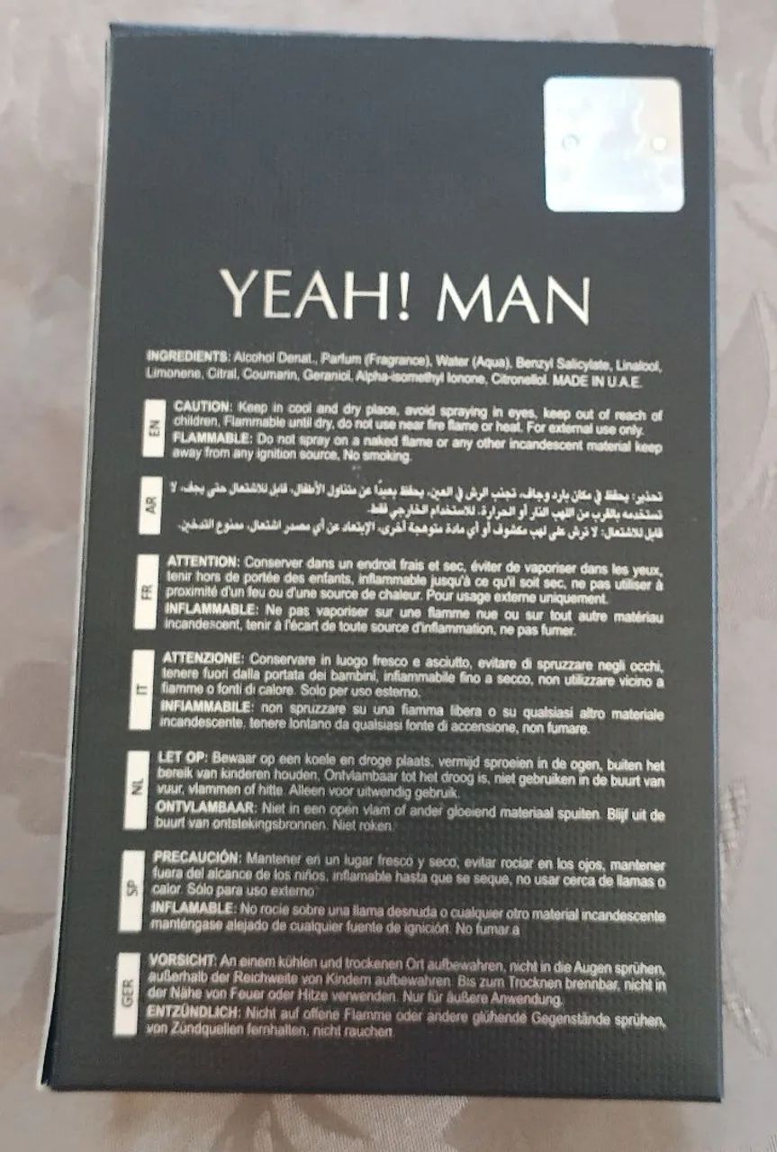 Perfume Maison Alhambra YEAH MAN Eau de Parfum masculino 100ml  - Foto 3