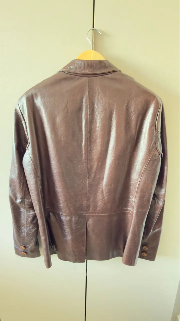 Blazer de Couro Legítimo JAVALI - Foto 4