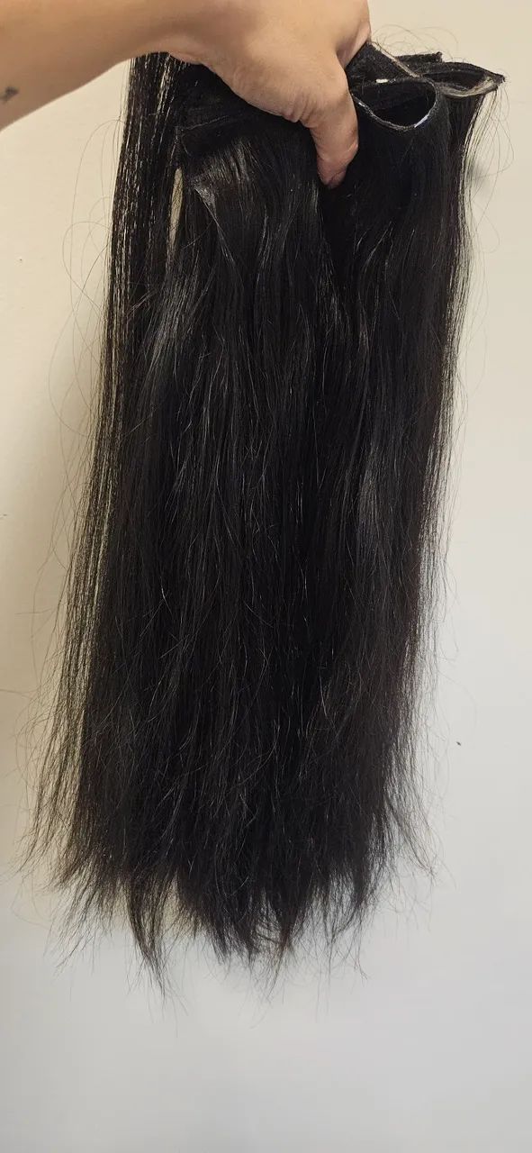 Mega hair cabelo brasileiro castanho 200 gramas na fita - Foto 4