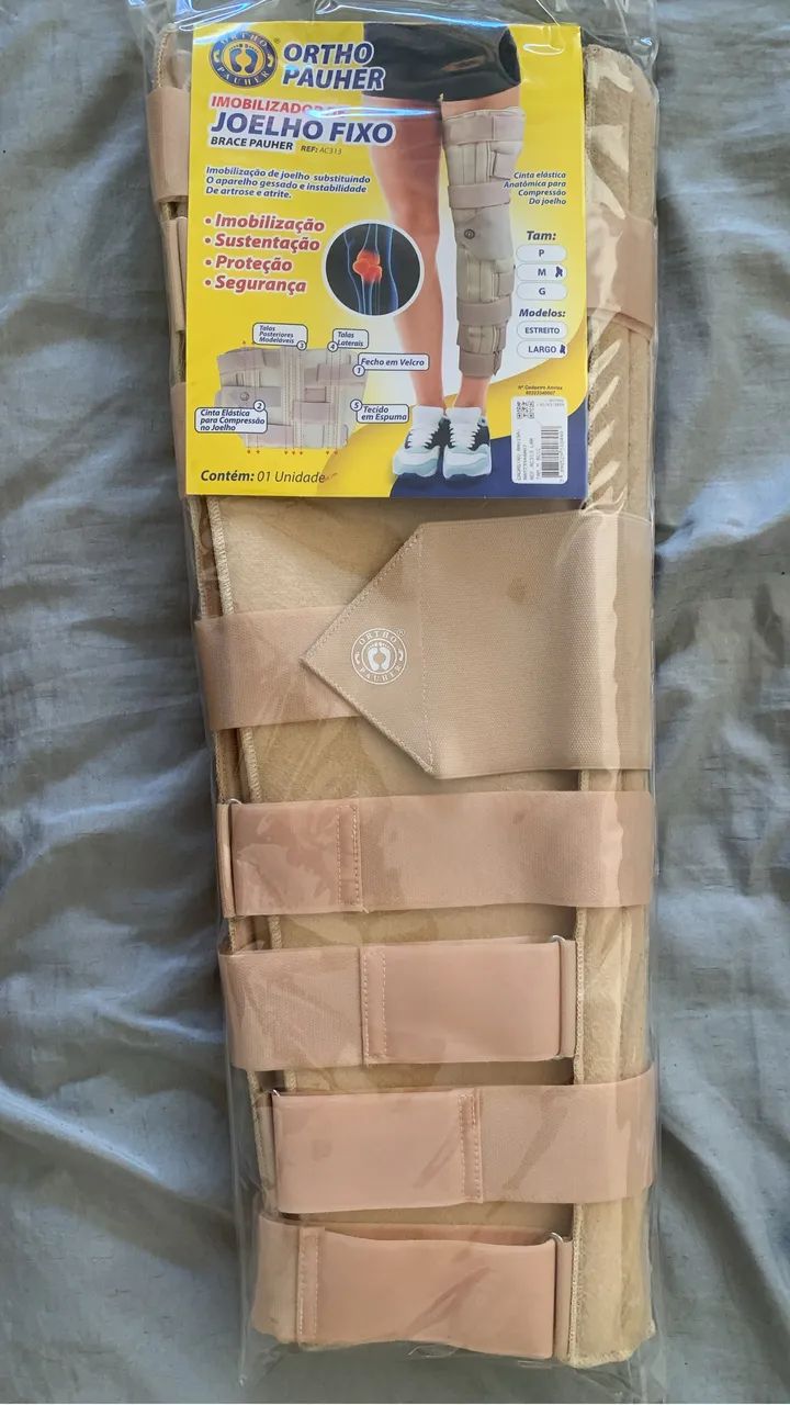 imobilizador de joelho Ortho Pauher "Largo" tamanho M  - Foto 2