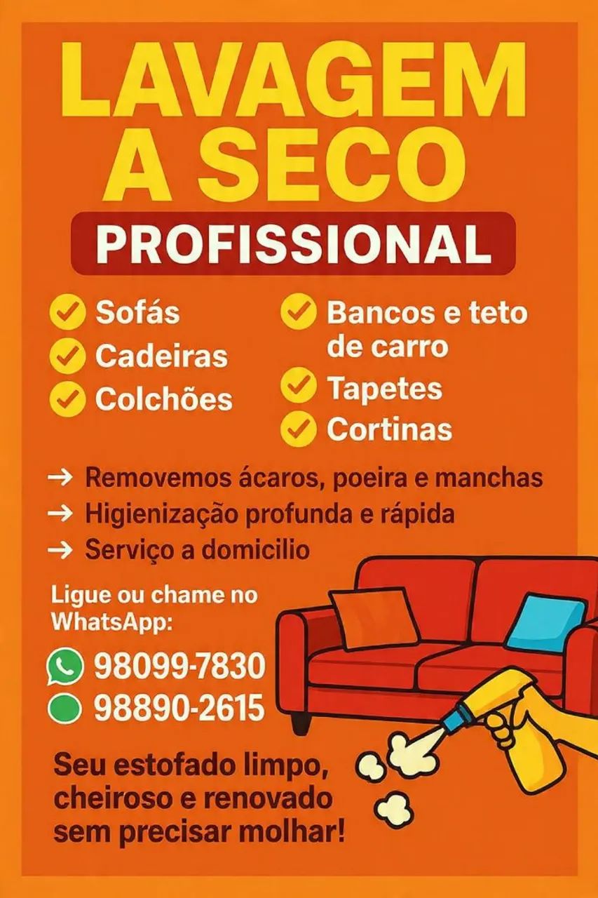 Lavagem a seco de estofados
