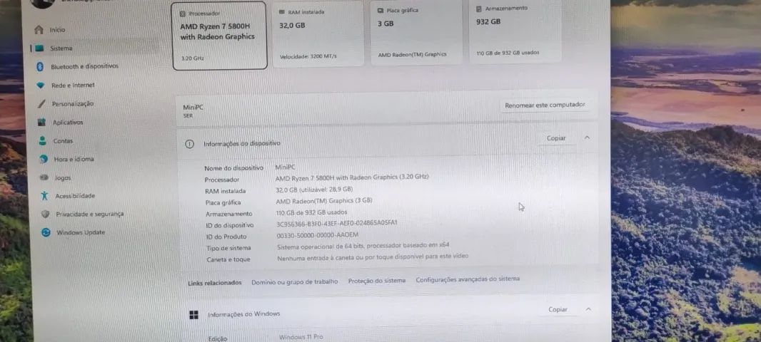Mini PC Beelink SER5 - 32RAM - 1TB SSD - Foto 4