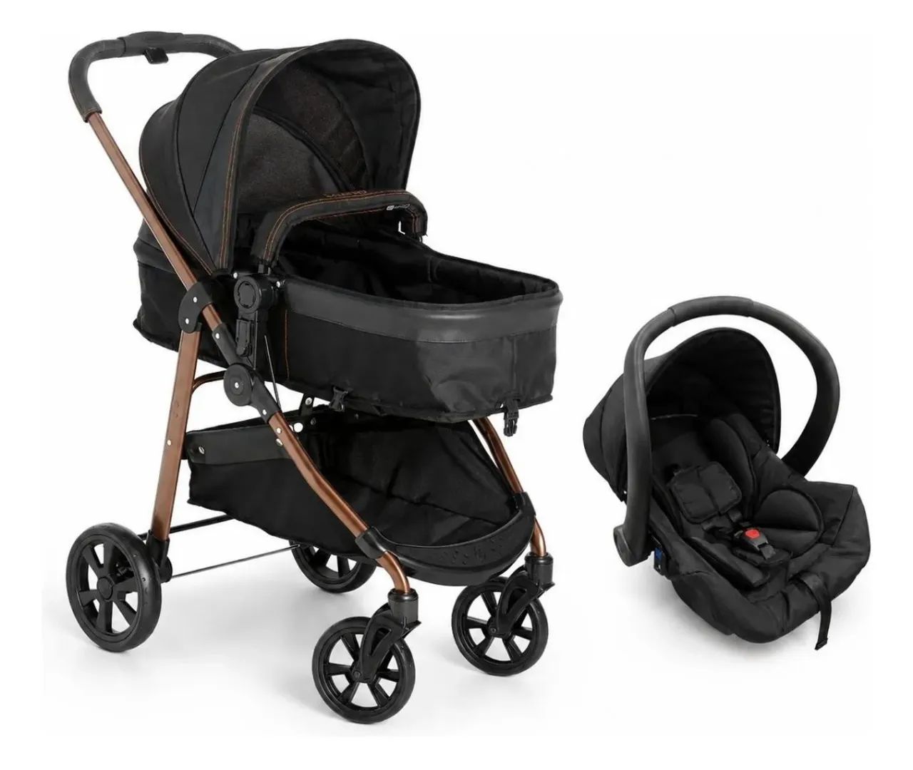 Carrinho de bebê com bebê conforto da Galzerano  - Foto 2