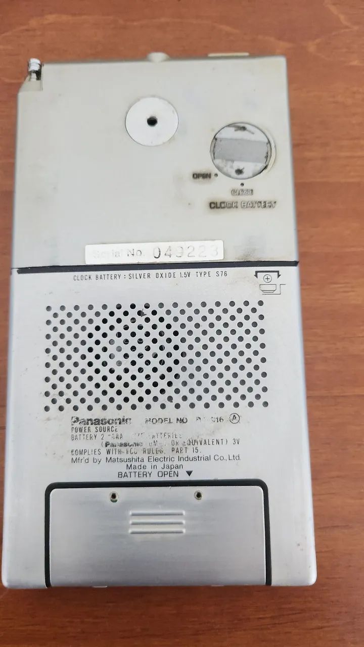 Radio Panasonic da década de 70 am e FM funcionando todo em alumínio. - Foto 2