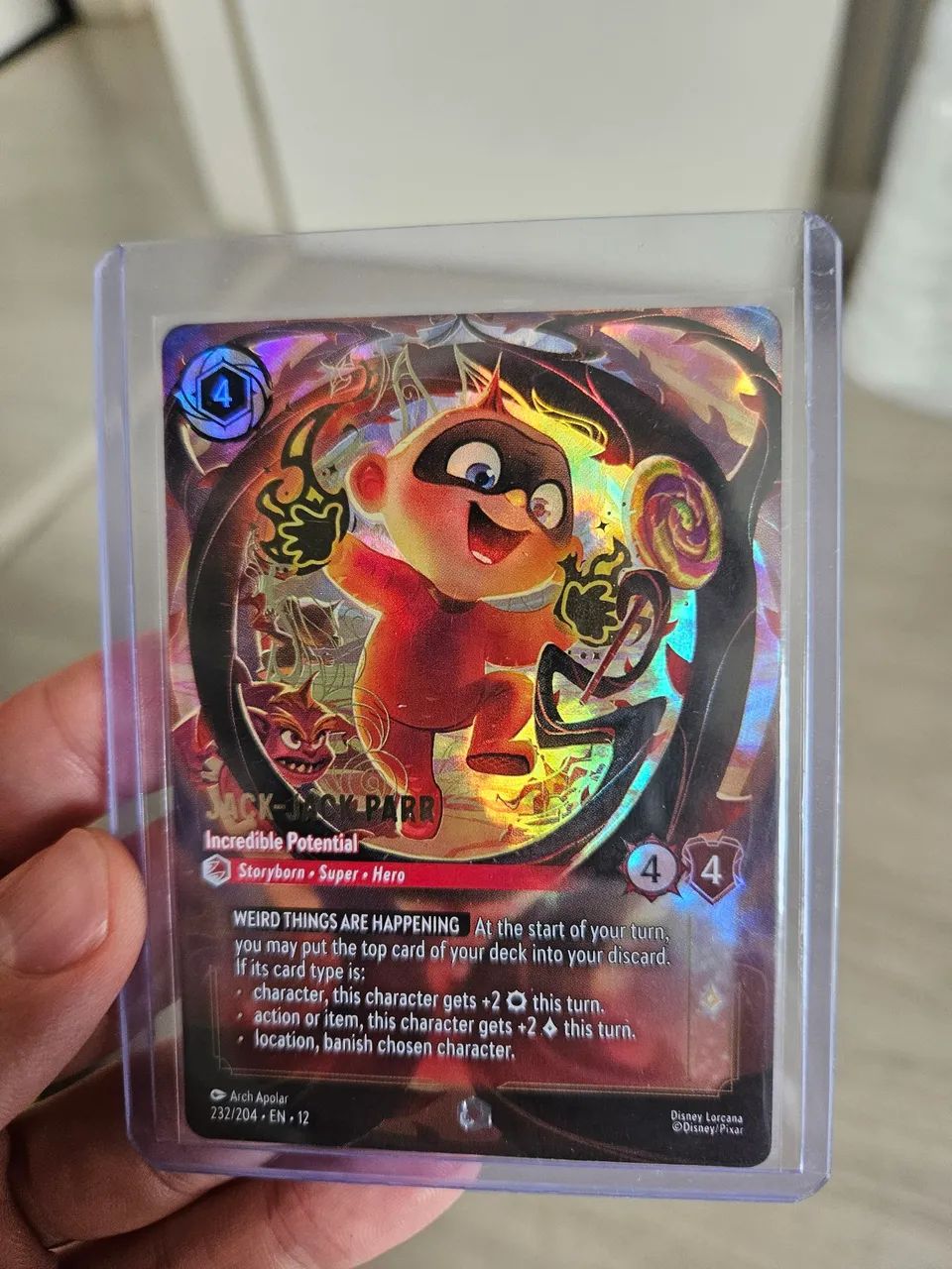 Card disney Lorcana enchanted Jack-Jack Parr NM 