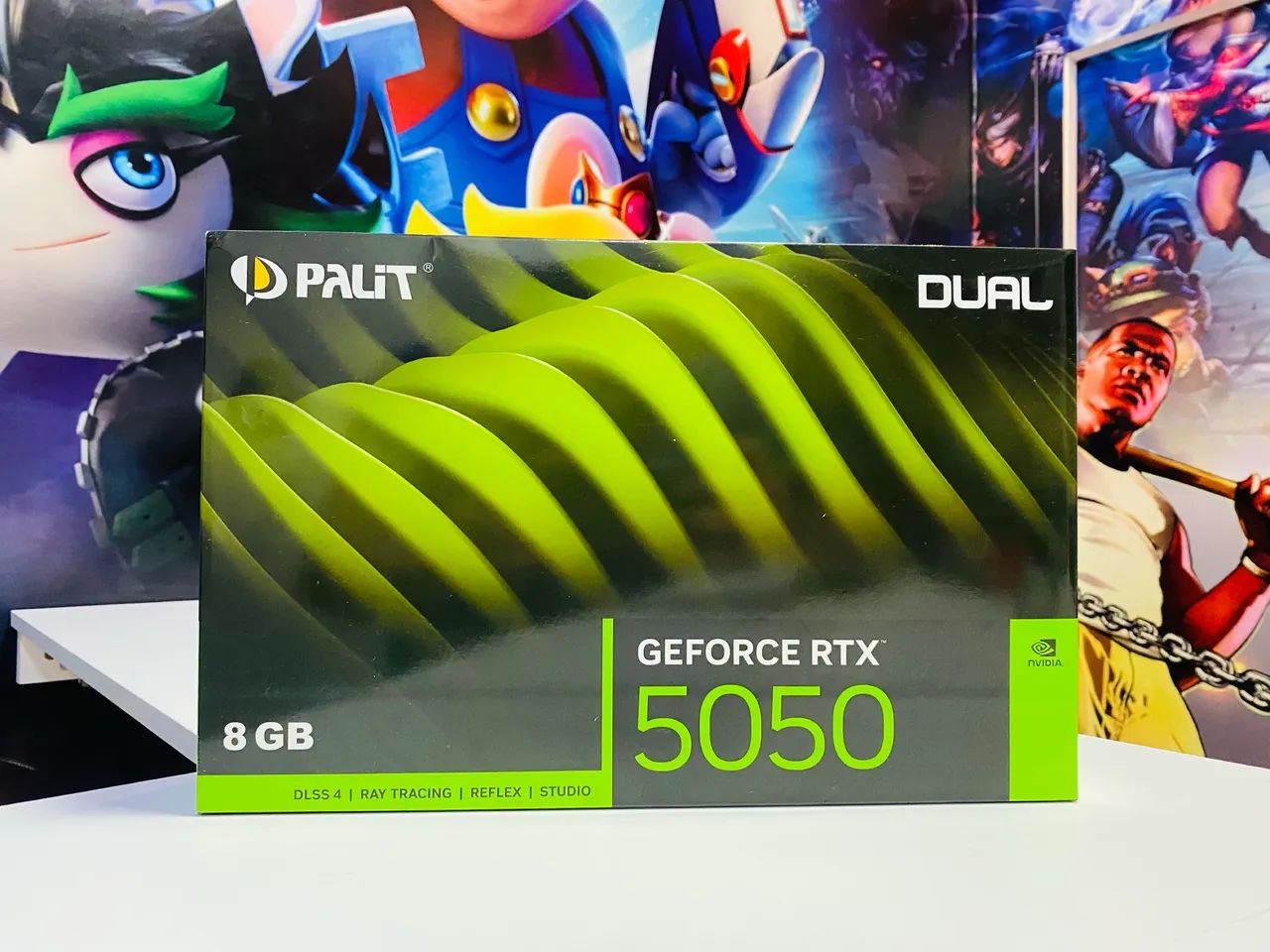 RTX 5050 8GB Palit Dual RGB - NOVA, Lacrada - Em até 18x / Loja