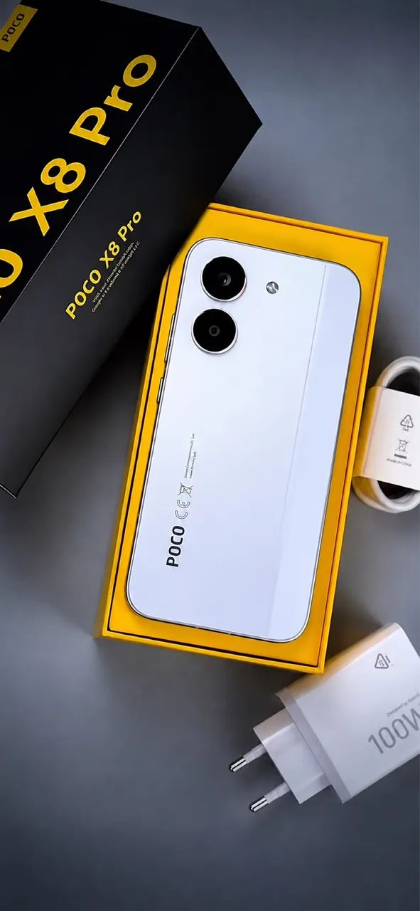 Poco X8 Pro 5G 12Gb RAM 512GB Branco - Novo Lacrado - Celulares e