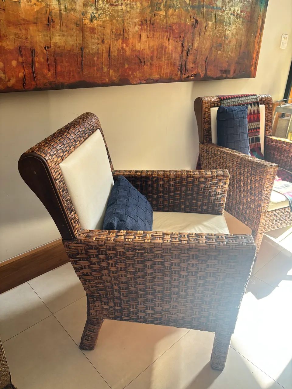 2 poltronas em fibra natural  - Foto 4