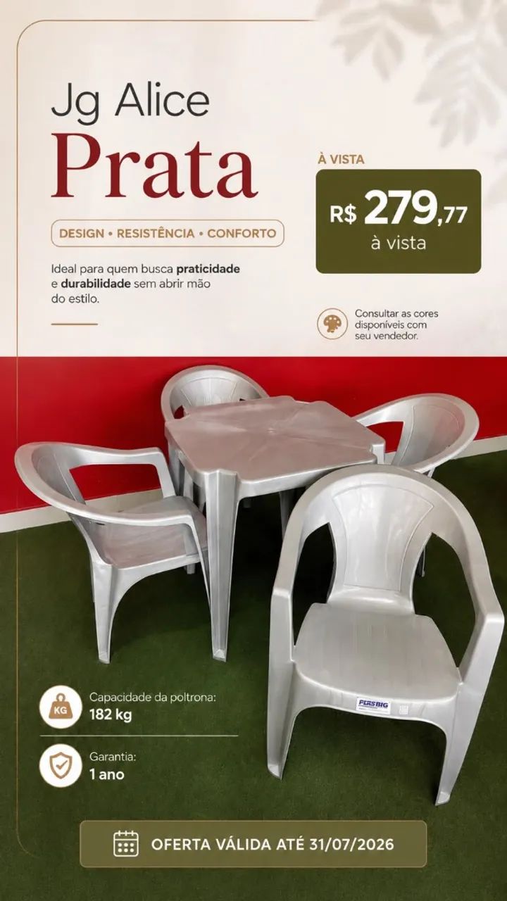 SUPER PROMOÇÃO ? MESA + 4 CADEIRAS 
