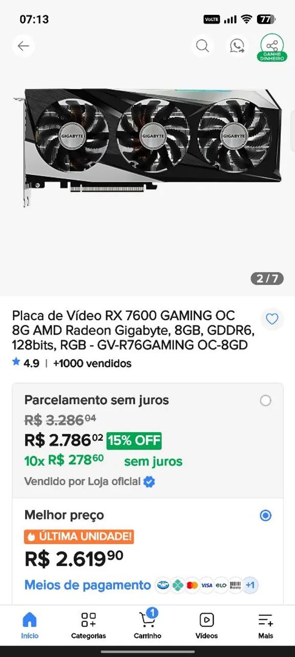 Placa de vídeo  - Foto 3
