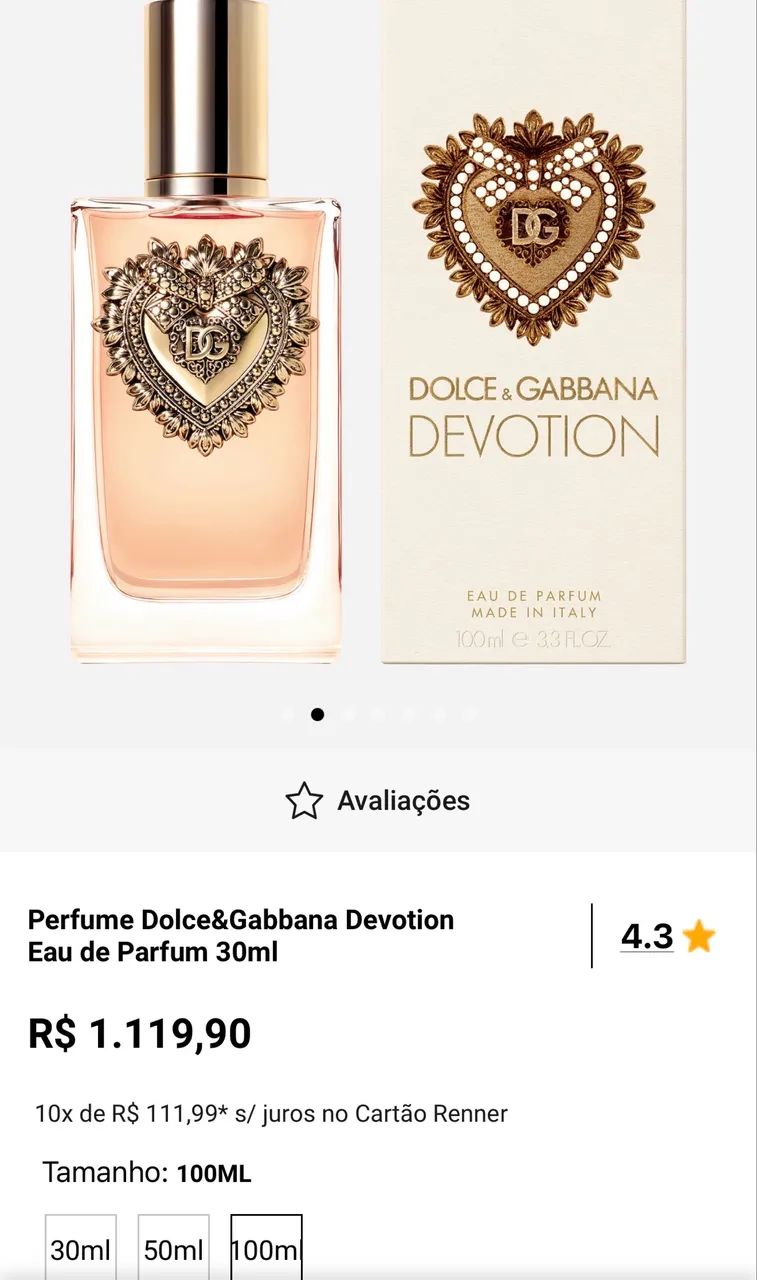 Perfume Dolce & Gabbana Devotion 100ml 