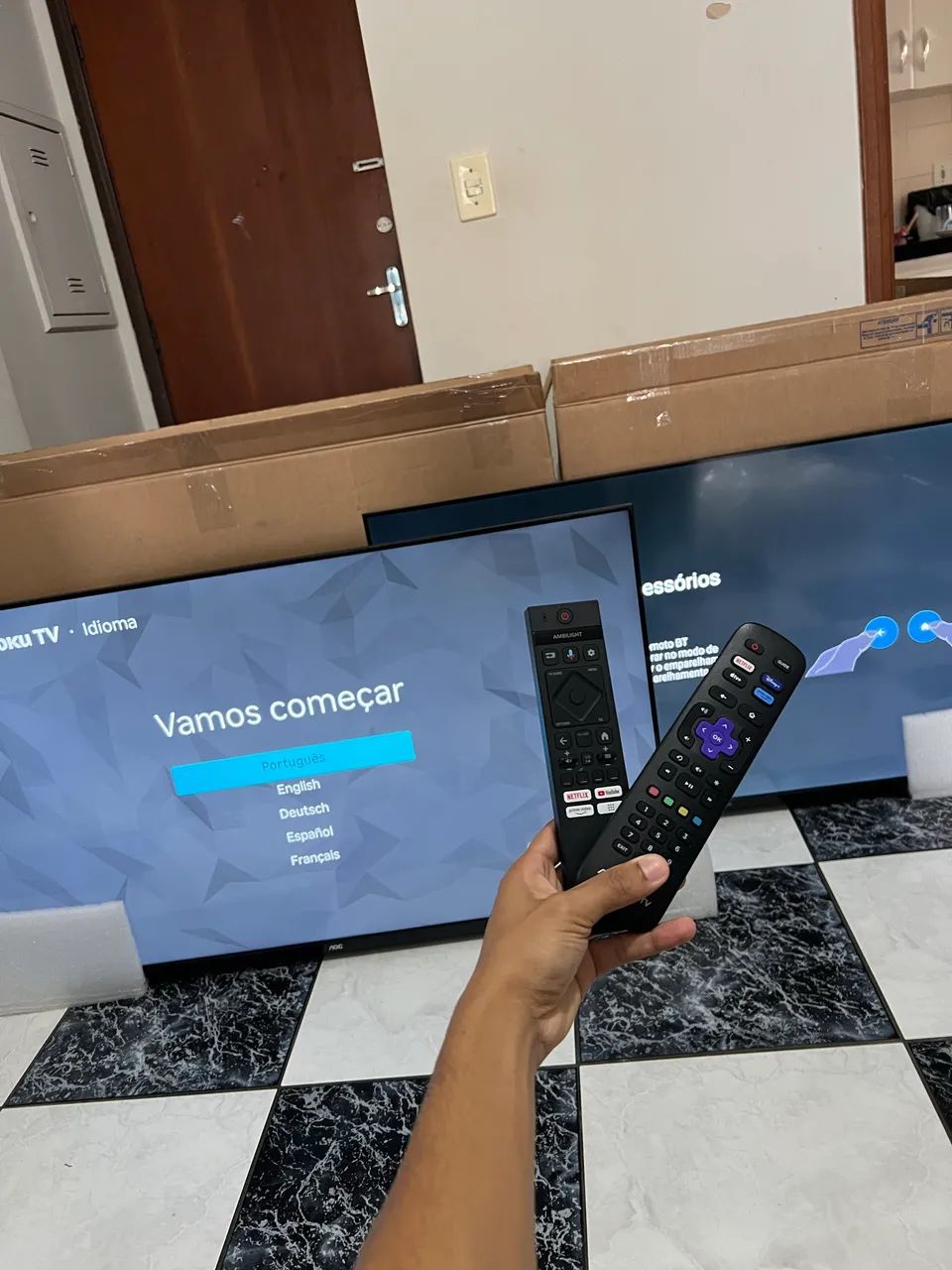 TVS LACRADO 50 POLEGADAS 4K PEGA E USA TODAS FUNCIONANDO 100% PERFEITAMENTE  - Foto 3